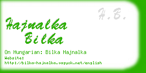 hajnalka bilka business card